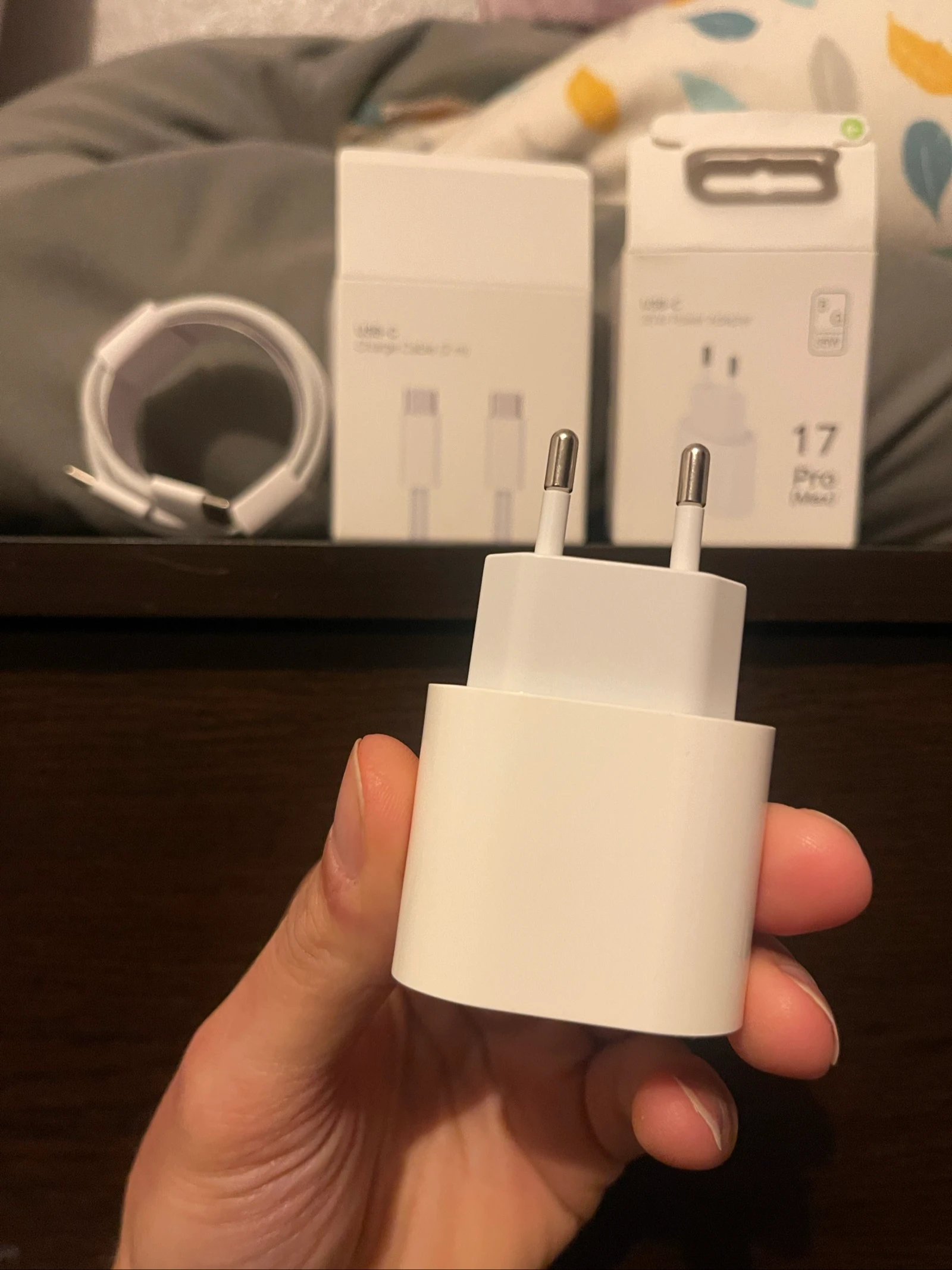 Chargeur adaptateur + usb-c 2m